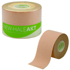 New-Hale（ニューハレ）テーピングテープ スポーツケア用品 AKT・5cm幅×5.0m 60%伸縮タイプ（ひじ・ひざ等の関節部分に）731222