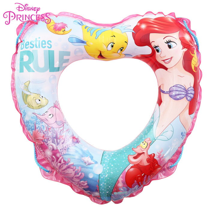 ディズニープリンセス 浮き輪 55cm 子供用 キッズ ロープ付き