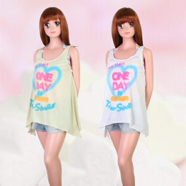 (パケット便送料無料)Trico Studio(トリコスタジオ)ガールズ・スプレータンク/ビキニ/デニム付4P(ジュニア水着)0345