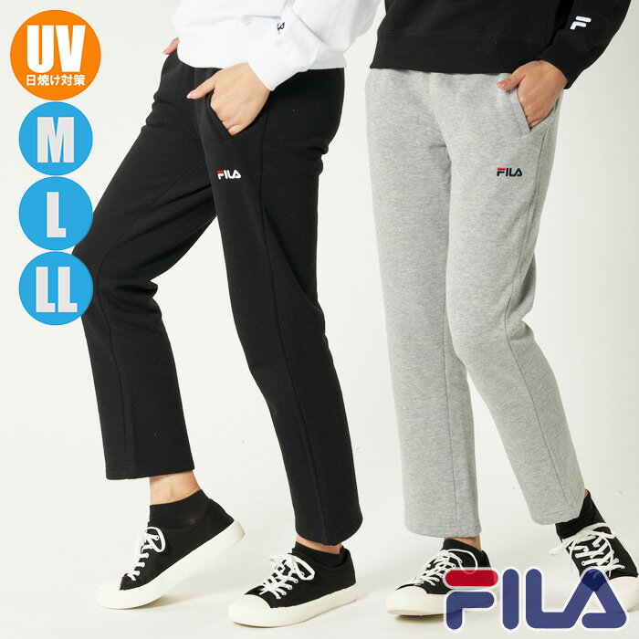 FILA フィラ レディース 裏起毛スウエットパンツ トレーニングパンツ フィットネス/スポーツウェア 440-641 商品説明 定番人気の万能ボトム☆ フィットネスやランニングetc.スポーツ時の着用はもちろん、レジャー＆アウトドアシーン、屋内のリラックスタイムでも大活躍!!!! ・保温機能。 ・UVカット（UV遮蔽率90%以上）。 ・動きやすく着心地快適なTC裏起毛素材。 即納できます!! カラー BKブラックMGY杢グレーNVネイビー 素　材 【本体】PE/CO=65/35 サイズ ウエスト ⇒S：68-76cm ⇒M：76-84cm ⇒L：84-94cm ⇒LL：94-104cm ※メーカータグ表示サイズより