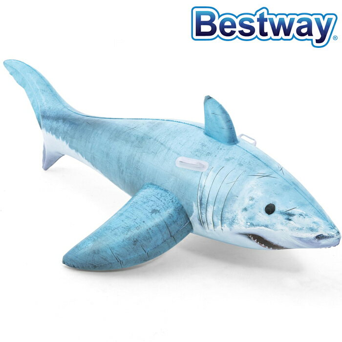 【あす楽】Bestway ベストウェイ リアルシャークライドオン キッズ・ジュニア プール/浮き具/浮き輪/うきわ/フロート（1002576131）41405