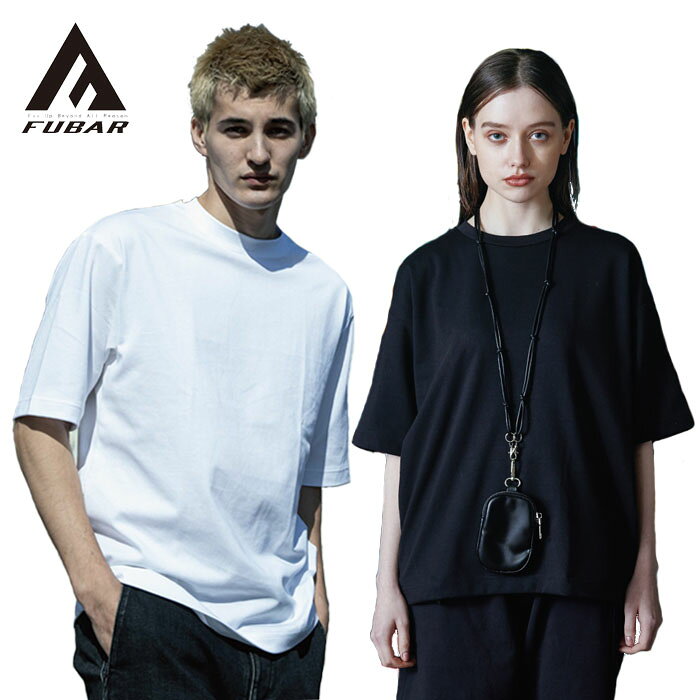 Rakuten - (パケット便送料無料)FUBAR(フーバー) オーバーサイズ5分袖 クールTシャツ FB-700