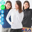 (パケット便送料無料)FILA フィラ レディース ラッシュガード ブロックメッシュ Pu混 長袖フルジップ 229-723-1/229-723-4
