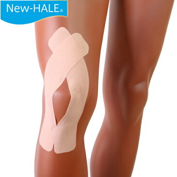 (パケット便200円可能)New-Hale(ニューハレ)Vテープ ベージュ・2枚入り(膝・腰・ふくらはぎ・肩)