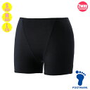 (パケット便200円可能)FOOTMARK(フットマーク)スクール水着・女子 大寸・BOXショーツ クロ 101593 女子S・M・L