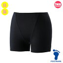 (パケット便200円可能)FOOTMARK(フットマーク)スクール水着・女子 大寸・BOXショーツ クロ 101593 女子LL・3L