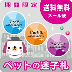 《受賞店舗》安くてカワイイ迷子札！《期間限定》大切なペットの犬・猫ちゃんに★金具も選べる！ラッピング付で送料無料［オーダーメイド 散歩 お散歩 安い かわいい pet プレゼント交換 お揃い］《期間限定デザイン》