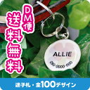 安くてカワイイ迷子札！金具も選べてデザイン100種類★大切なペットの犬・猫ちゃんに★メール便送料無料《デザインA》[迷子札]