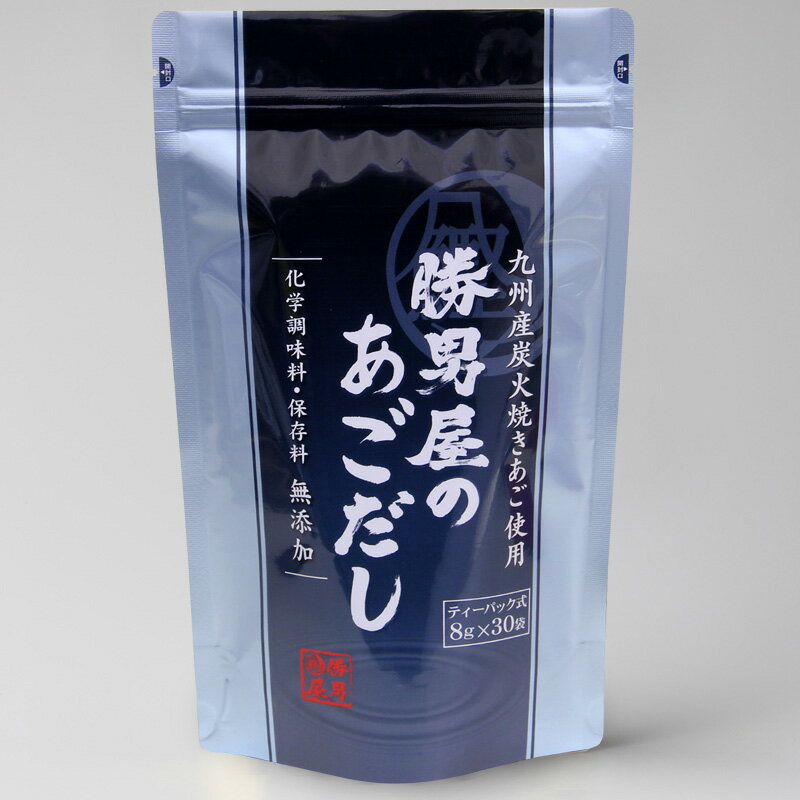 勝男屋のあごだし30袋入 静岡県 焼津産 鰹本枯節 だしパック だし 鰹節 国産原料 テトラパック 簡単 かつお節 あごのサムネイル