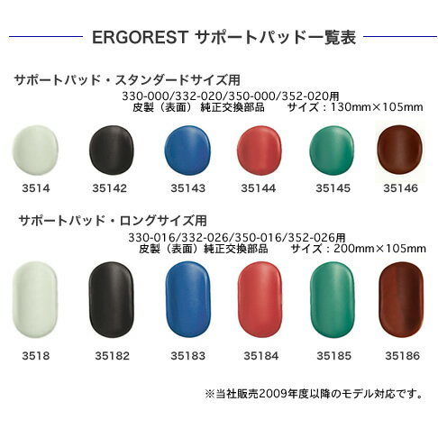 【ERGOREST】エルゴレスト専用サポートパッド/L Model:35183 ブルー [2]