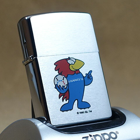 欧州 サッカー Ｚｉｐｐｏ 1997年製未使用品Zippo/ジッポーライター　サッカー/フランスワールドカップ98/オフィシャルライセンス