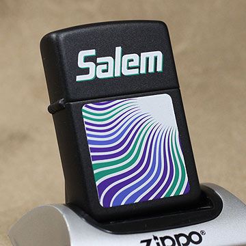 1995年製Zippo　Salem ブラックマット