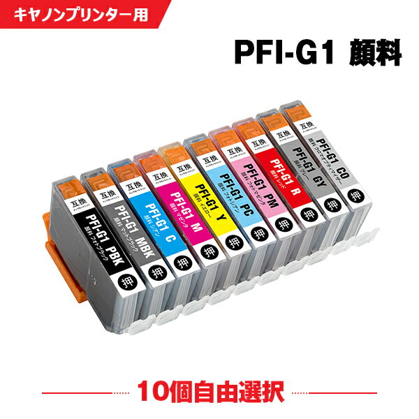 ̵ PFI-G1 10ļͳ  Υ ߴ󥯥ȥå (PFIG1 PFI-G1MBK PFI-G1PBK PFI-G1C PFI-G1M PFI-G1Y PFI-G1PC PFI-G1PM PFI-G1R PFI-G1GY PFI-G1CO imagePROGRAF P...