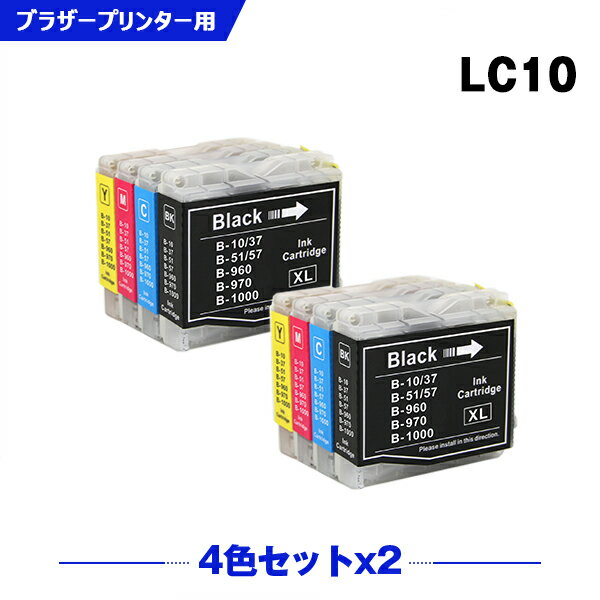 ̵ LC10-4PK 4åȡ2 ֥饶 ߴ  (LC10BK LC10C LC10M LC10Y DCP-155C LC 10 DCP-330C DCP-350C DCP-750CN DCP-750CNU DCP-770CN MFC-460CN MFC-480CN MFC-630CD MFC-630CDW MFC-650CD MFC-650CDW MFC-850CDN)  б