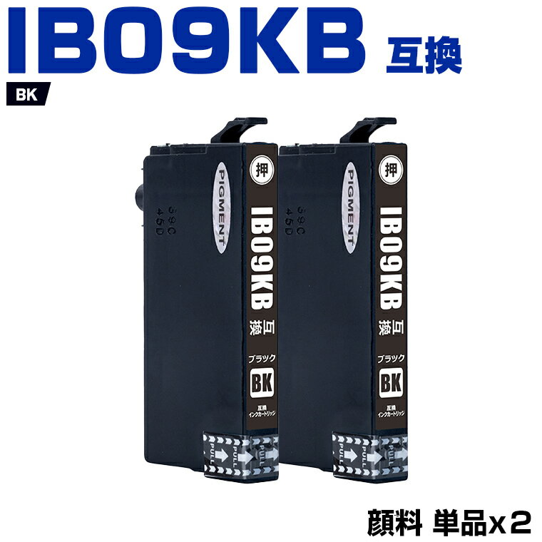 楽天シースカイ＼100円OFFクーポンあり／ IB09KB （IB09KAの大容量） ブラック 顔料 お得な2個セット エプソン 互換 インク （IB09 IB09A IB09B IB09CL4A IB 09 PX-S730 PX-M730F）