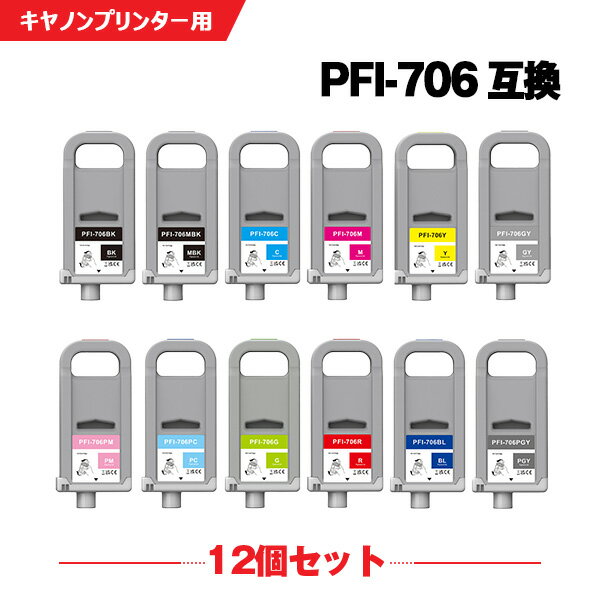 ʿ100ߥݥ PFI-706MBK PFI-706BK PFI-706C PFI-706M PFI-706Y PFI-706PC PFI-706PM PFI-706R PFI-706G PFI-706B PFI-706GY PFI-706PGY  PFI-306 12å Υߴ 󥯥 PFI-706 PFI-306 PFI-306MBK PFI-306BK PFI-306C PFI-306M