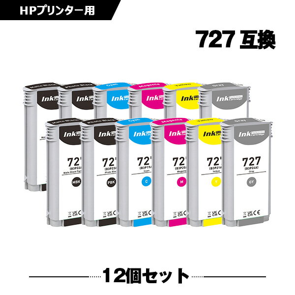 HP727ޥåȥ֥å(B3P22A)  HP727եȥ֥å(B3P23A) HP727(B3P19A) HP727ޥ(B3P20A) HP727(B3P21A) HP727졼(B3P24A)  6åȡ2 ҥ塼åȡѥå ߴ 󥯥ȥå (HP727 HP 727 HP727MBK)