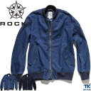 ROCKY デニムMA-1ジャケット ユニセックス 作業服 作業着 WORKWEAR ロッキー デニムジャケット ボンマックス ジャケット 春夏 秋冬 長袖 bm-rj0907