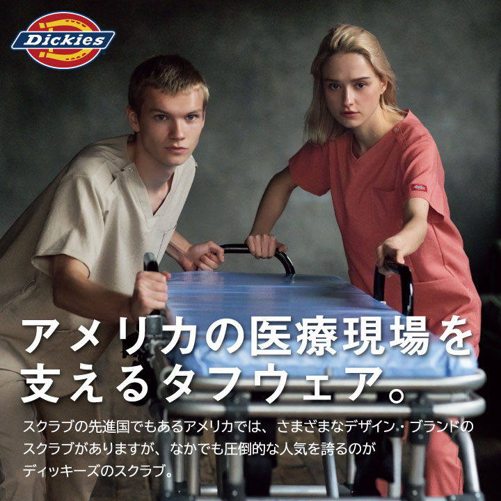 Dickies ストレートパンツ FOLK ユニセックス ストレッチ ビンテージ加工 吸水・速...