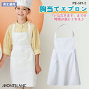 住商モンブラン 給食エプロン 胸あてエプロン 児童用 小学生 中学生 春夏 秋冬 白衣 メンズ レディース 制菌 学校給食 おしゃれ サービス エプロン [ネコ...