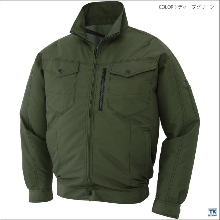 仕事服 仕事着 熱中症対策 空調服セット リチウム ファン付き 空調風神服 作業服 交織トロピカル長袖ブルゾン 涼しい作業服 メンズ サンエス SUN-S 夏 ss-ku95100-lx