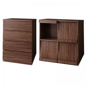 【BLACK FRIDAY★最大1500円クーポン】リビング収納 チェスト キャビネット タンス テレビ台 シンプルモダンリビングシリーズ 2点セット(チェスト...