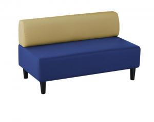 ソファ ソファー 2人掛け スタンダードソファ デザインソファ 空間に合わせて色と形を選ぶレザーカバーリング待合ロビーソファ ソファ単品 背あり 2P