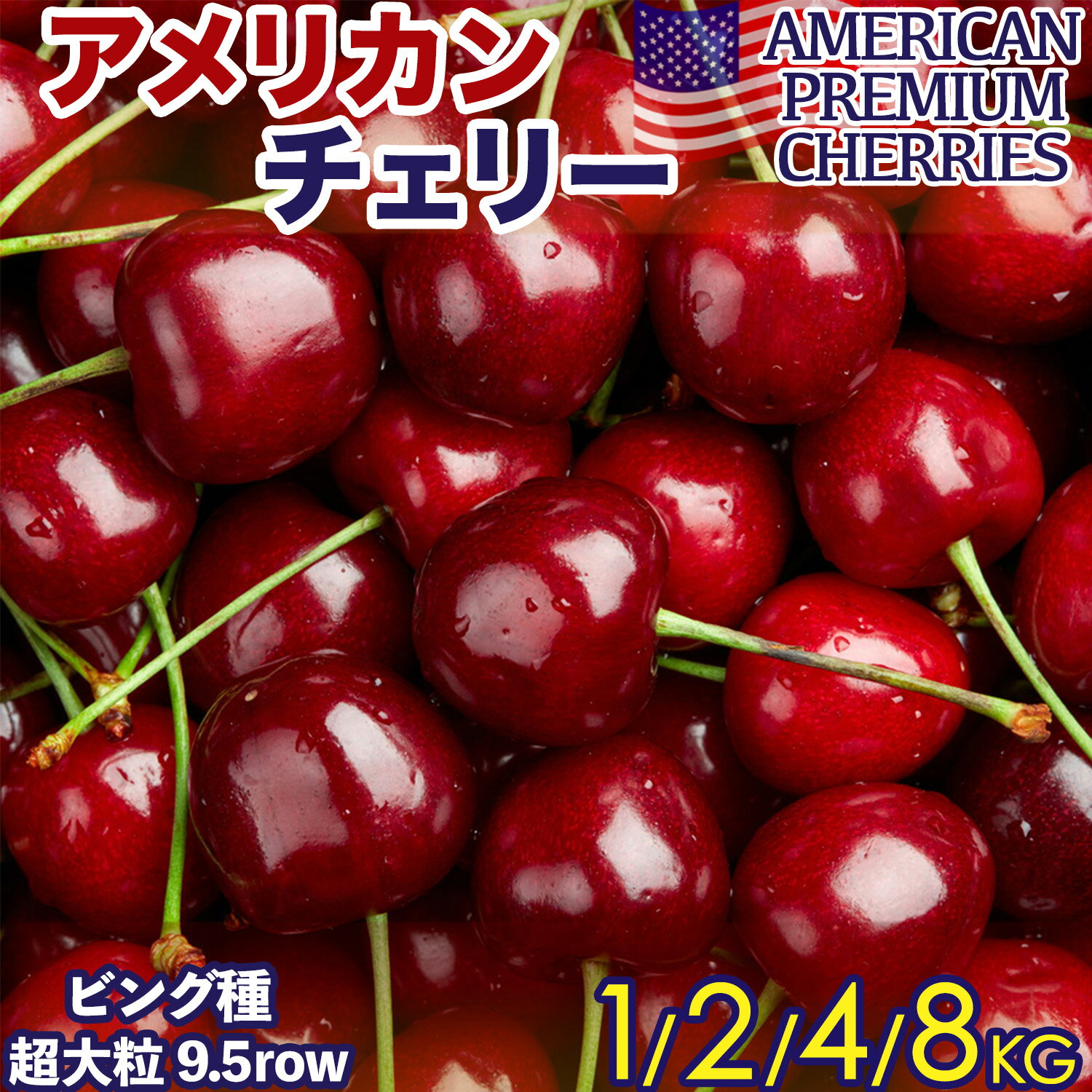 \񁄃AJ`F[ 嗱TCY 9.5row A rO 1 2 4 8kg Nxێܓ { AJCݎYn ZÂݖŐH׉Q 嗱 American Premium Cherries ԗЎq N  t[c Mtg  S̍i