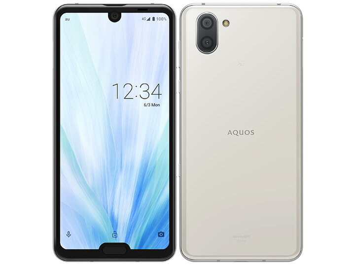 Aランク SIMロック解除済み 元au SHARP AQUOS R3 SHV44 プレミアムホワイト ネットワーク利用制限〇(白ロム) 送料無料