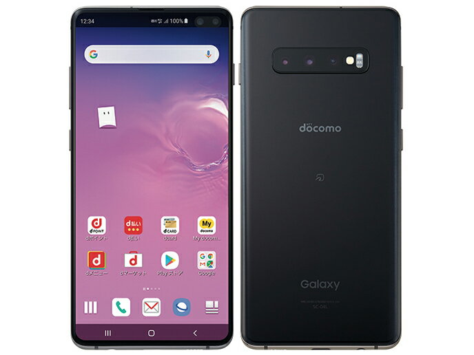 【未使用品】SIMロック解除済み 元docomo Samsung Galaxy S10+ SC-04L プリズムブラック 本体のみ ネットワーク利用制限〇(白ロム) 送料無料