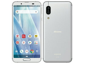 【中古】Cランク 【傷や汚れあり】 SIMロック解除済み 元docomo SH-02M SHARP AQUOS sense3 シルバーホワイト 本体のみ 利用制限〇(白ロム) 送料無料