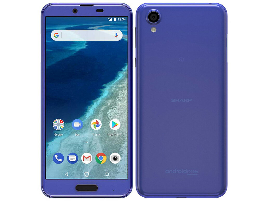 SIMフリー 元ワイモバイル SHARP Android One X4 オーシャンブルー 標準セット 利用制限△(赤ロム永久保証)　送料無料