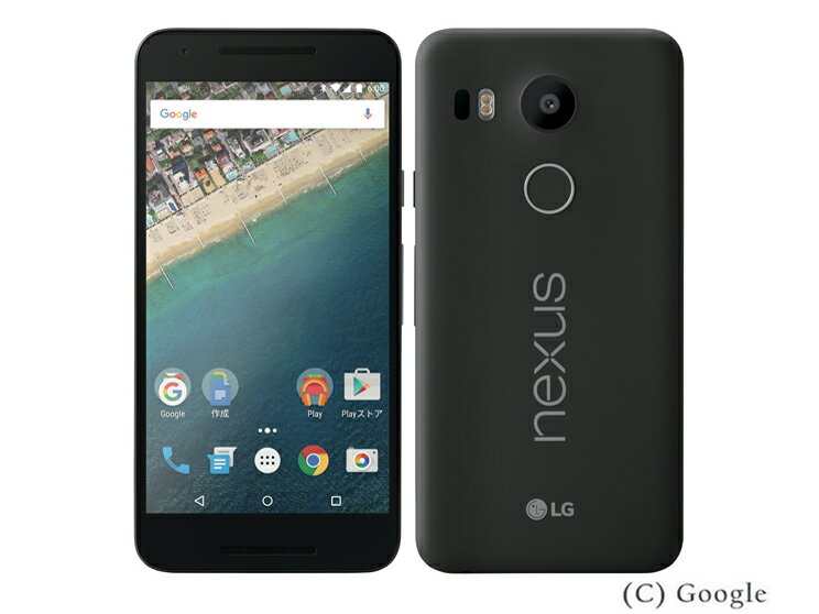 SIMフリー 元ワイモバイル LGネクサス ファイブエックス Nexus 5X 標準セット 16GB カーボン 利用制限△(赤ロム永久保証)　送料無料