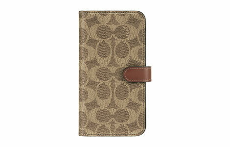 乐天商城 - 【新品・未使用】iPhone SE2/SE3/7/8用 COACH（R）COACH 手帳型ケース SIGNATURE Brown R22C020T 送料無料