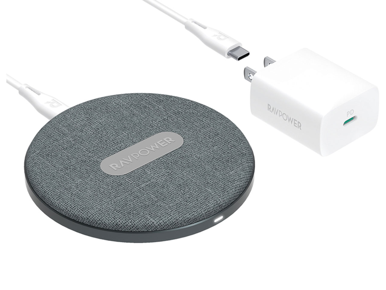 RAVPower ワイヤレスチャージャー05 Qi対応 10W ワイヤレス充電器 USB-C RP-WC1005 送料無料