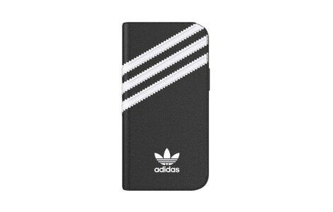 adidas Originals SAMBA BookCase for iPhone 13 mini スマホケース ブラック/ホワイト R21C050K 送料無料