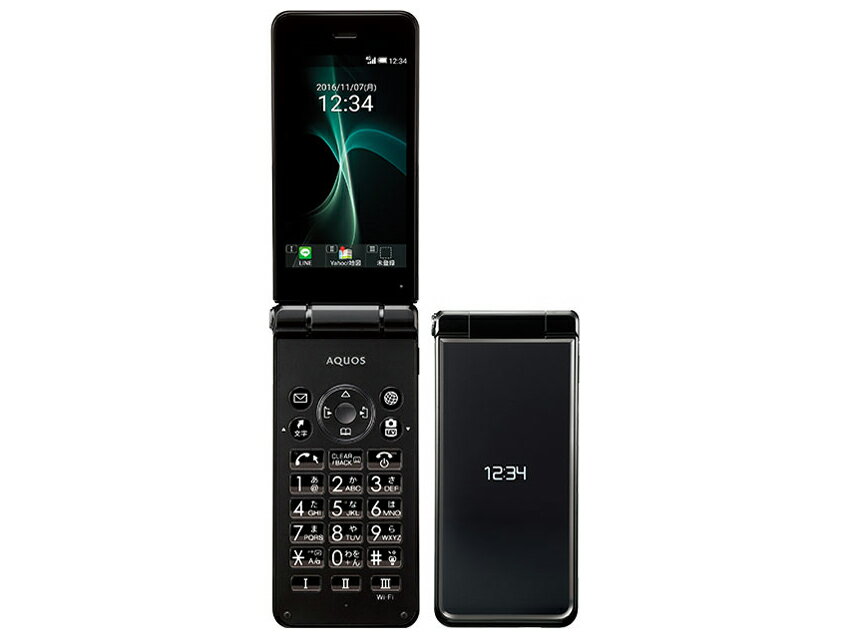 【中古】Cランク【傷や汚れあり】 SIMフリー 601SH SHARP AQUOS ケータイ2 SoftBank系 ブラック 利用制限—(白ロム) 本体のみ 送料無料