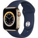 【新品・未使用】Apple Watch Series 6 GPS+Cellularモデル 40mm SIMフリー MJXM3J/A ゴールドステンレススチールケ...
