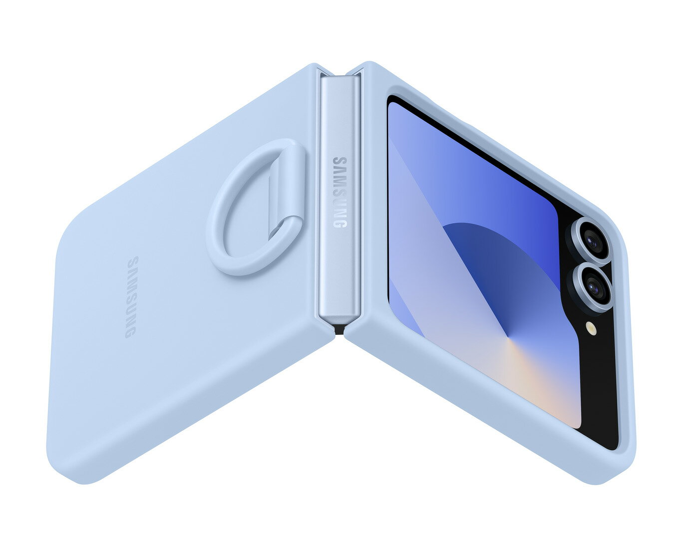 乐天商城 - 【新品・未開封】SAMSUNG純正品 Galaxy Z Flip6 Silicone Case ブルー スマホケース EFPF741L 送料無料