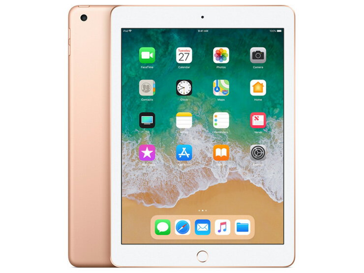 Aランク SIMフリー iPad 9.7 第6世代(2018) 32GB WIFI ゴールド 利用制限―(白ロム) 送料無料
