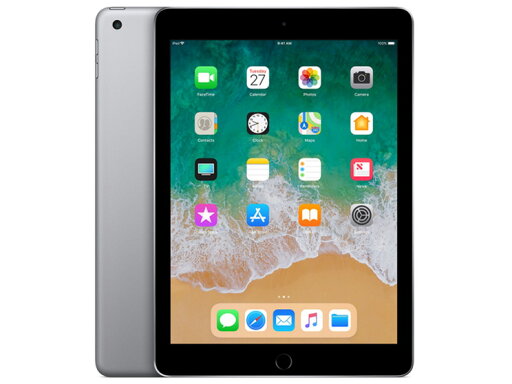 【中古】Cランク【傷や汚れあり】 SIMフリー iPad 9.7 第6世代(2018) 128GB WIFI+celluler スペースグレイ 利用制限-(白ロム) 送料無料