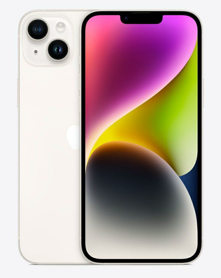 【未使用 本体のみ】 SIMフリー iphone14 Plus 256GB 香港版 Dual Sim ホワイト 利用制限―(白ロム) 送料無料