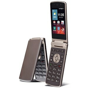 【未使用・本体のみ】SIMフリー LG Wine Smart LGS01 ブラウン ガラホ 利用制限-(白ロム) 送料無料