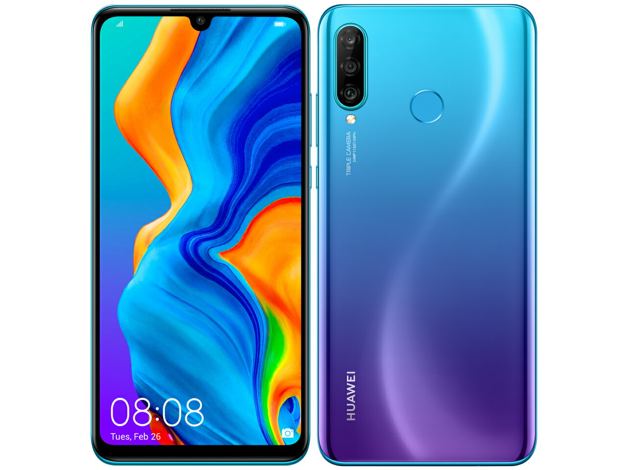 ڿʡ̤ SIMե꡼ MAR-LX2J HUAWEI P30 lite SoftBank ԡå֥롼 ¢(֥ʵݾ) ̵