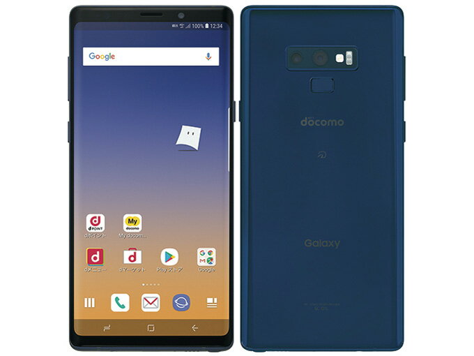 Aランク SIMロック解除済み 元docomo SC-01L SAMSUNG Galaxy Note9 オーシャンブルー 判定○ 送料無料