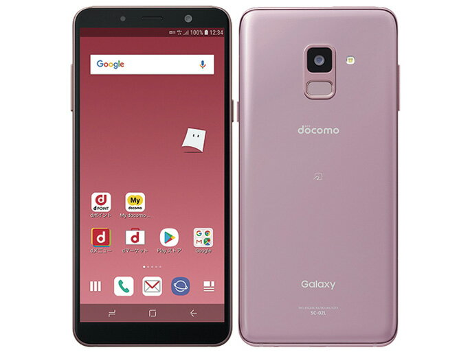 【中古】Bランク【やや傷や汚れあり】 SIMフリー SC-02L SAMSUNG Galaxy Feel2 オーロラピンク 利用制限〇(白ロム) 送料無料