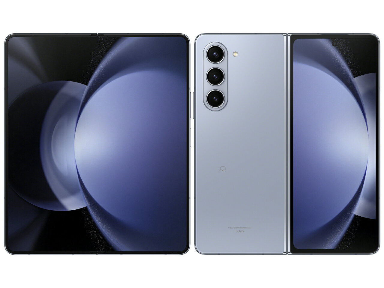 乐天商城 - 【中古】Aランク【目立った傷や汚れなし】 SIMフリー SCG22 Samsung Galaxy Z Fold5 256GB アイシー ブルー 利用制限〇(白ロム) 送料無料