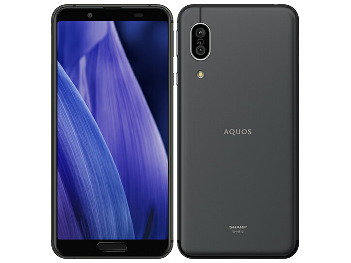 【中古】Bランク【やや傷や汚れあり】 SIMフリー SH-M12 SHARP AQUOS sense3 ブラック 利用制限―(白ロム) 送料無料