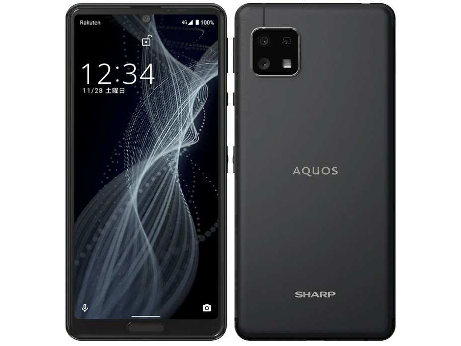【中古】Cランク【傷や汚れあり】 SIMフリー SH-RM15 SHARP AQUOS sense4 lite ブラック 利用制限〇(白ロム) 送料無料