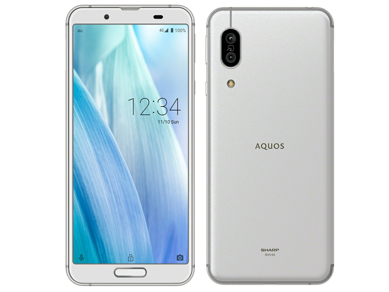 【中古】Aランク【目立った傷や汚れなし】 SIMフリー SHV45 SHARP AQUOS sense3 シルバーホワイト 利用制限〇(白ロム) 送料無料